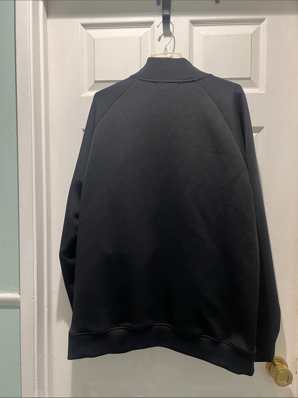 Karl Lagerfeld Black and White Zip-Front Track Jacket - Picture 8 of 10